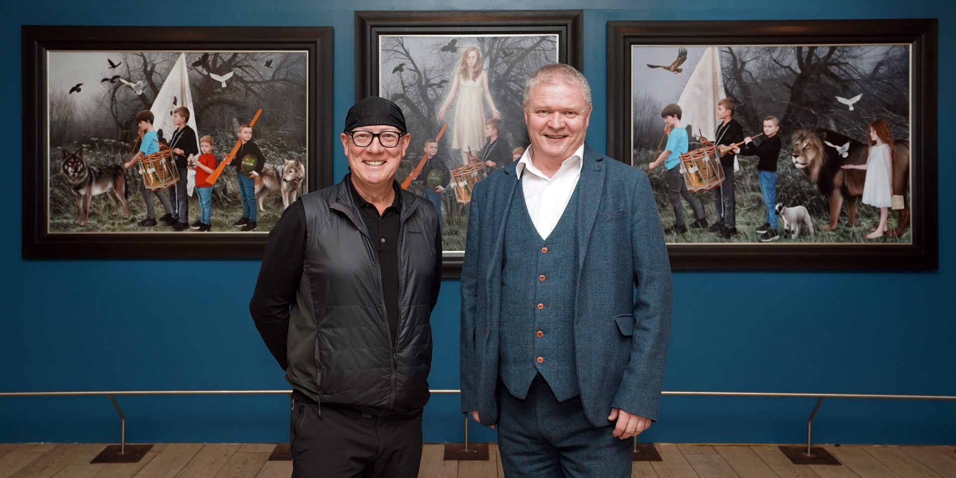 Paintings created for partnership between RSNO and artist Gerard M Burns go on show